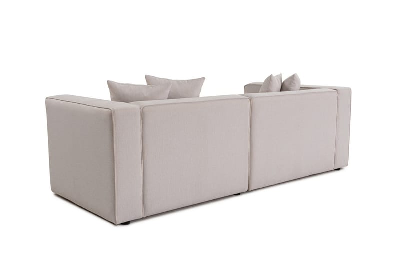 Abbas 4-seters Sofa med Divan - Ecru - Møbler - Sofaer - Sofaer med sjeselong - 4 seters sofa med divan