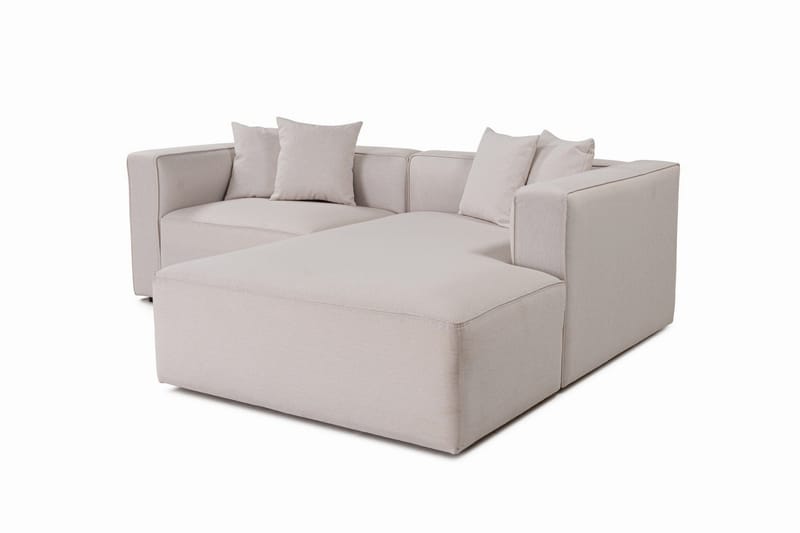 Abbas 4-seters Sofa med Divan - Ecru - Møbler - Sofaer - Sofaer med sjeselong - 4 seters sofa med divan