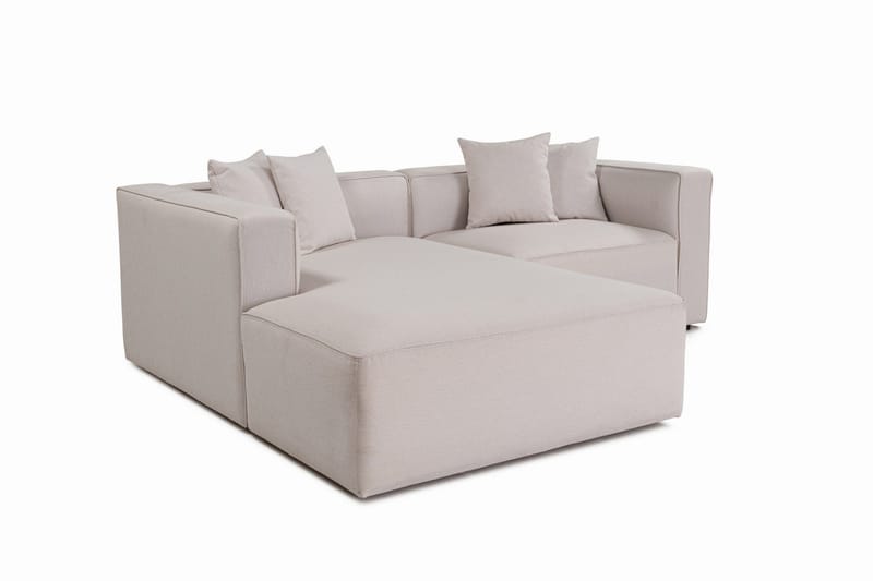 Abbas 4-seters Sofa med Divan - Ecru - Møbler - Sofaer - Sofaer med sjeselong - 4 seters sofa med divan