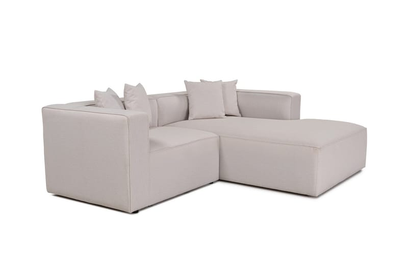 Abbas 4-seters Sofa med Divan - Ecru - Møbler - Sofaer - Sofaer med sjeselong - 4 seters sofa med divan