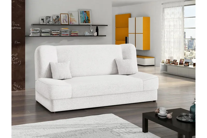 Abron Sofa 3-seter - Hvit - Møbler - Sofaer - Sovesofaer - 3 seters sovesofa
