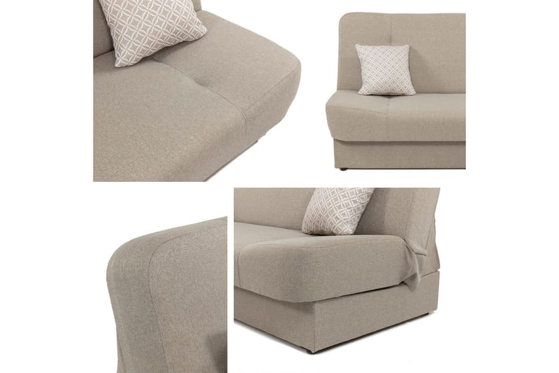 Abron Sofa 3-seter - Hvit - Møbler - Sofaer - Sovesofaer - 3 seters sovesofa