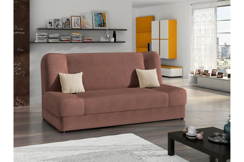 Abron Sofa 3-seter - Rosa - Møbler - Sofaer - Fløyelssofaer
