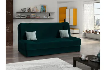 Abron Sofa 3-seter - Turkis/Flerfarget - Møbler - Sofaer - Fløyelssofaer
