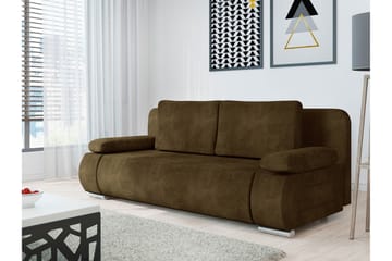 Adelma Sofa 3-seter - Brun - Møbler - Sofaer - Fløyelssofaer