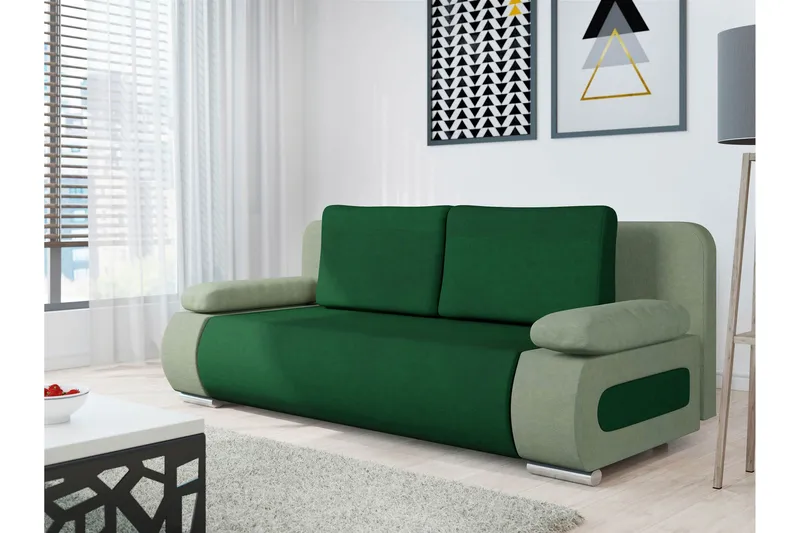 Adelma Sofa 3-seter - Grønn - Møbler - Sofaer - Fløyelssofaer