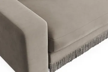 Adelsö by Gynning 3-seter Dyp Sofa i fløyel - Beige - Møbler - Sofaer - Fløyelssofaer