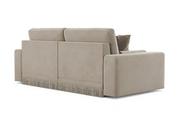 Adelsö by Gynning 3-seter Dyp Sofa i fløyel - Beige - Møbler - Sofaer - Fløyelssofaer