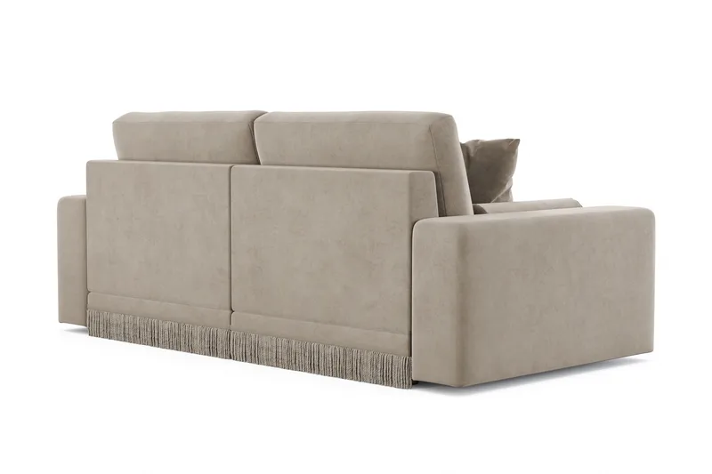 Adelsö by Gynning 3-seter Dyp Sofa i fløyel - Beige - Møbler - Sofaer - Fløyelssofaer