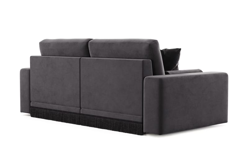 Adelsö by Gynning 3-seter Dyp Sofa i fløyel - Mørkegrå - Møbler - Sofaer - Fløyelssofaer