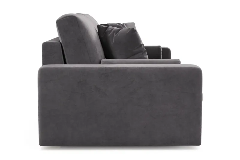 Adelsö by Gynning 3-seter Dyp Sofa i fløyel - Mørkegrå - Møbler - Sofaer - Fløyelssofaer