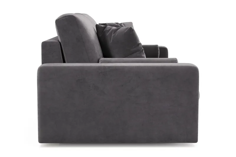 Adelsö by Gynning 3-seter Dyp Sofa i fløyel - Mørkegrå - Møbler - Sofaer - Fløyelssofaer