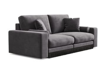 Adelsö by Gynning 3-seter Dyp Sofa i fløyel - Mørkegrå - Møbler - Sofaer - Fløyelssofaer