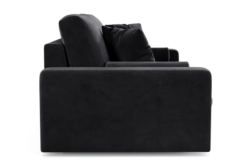 Adelsö by Gynning 3-seter Dyp Sofa i fløyel - Svart - Møbler - Sofaer - Fløyelssofaer