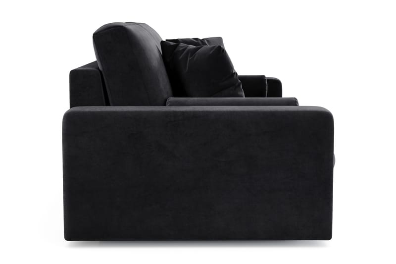 Adelsö by Gynning 3-seter Dyp Sofa i fløyel - Svart - Møbler - Sofaer - Fløyelssofaer