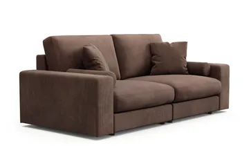 Adelsö by Gynning 3-seter Dyp Sofa i Manchester - Brun - Møbler - Sofaer - 3 seter sofa