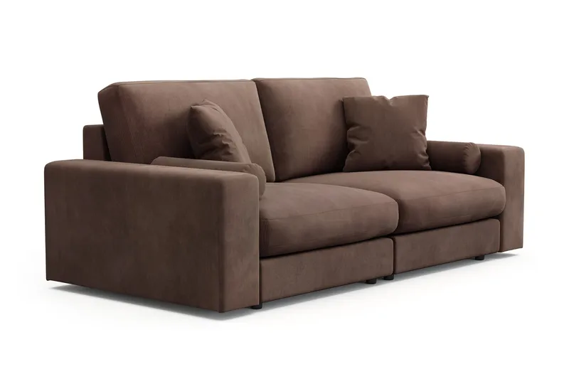Adelsö by Gynning 3-seter Dyp Sofa i Manchester - Brun - Møbler - Sofaer - 3 seter sofa
