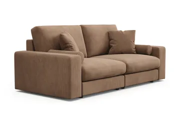 Adelsö by Gynning 3-seter Dyp Sofa i Manchester - Brun - Møbler - Sofaer - 3 seter sofa