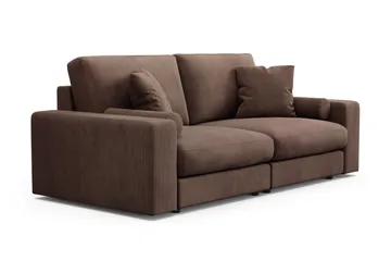 Adelsö by Gynning 3-seter Dyp Sofa i Manchester - Brun - Møbler - Sofaer - 3 seter sofa