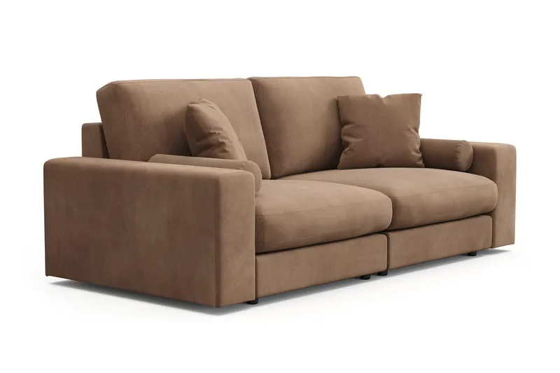 Adelsö by Gynning 3-seter Dyp Sofa i Manchester - Brun - Møbler - Sofaer - 3 seter sofa