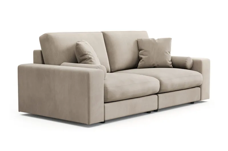 Adelsö by Gynning 3-seter Dyp Sofa i Manchester - Greige - Møbler - Sofaer - 3 seter sofa