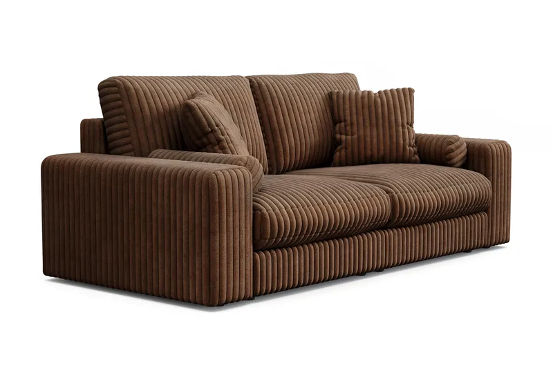 Adelsö by Gynning 3-seter Dyp Sofa i Manchester - Mørkebrun - Møbler - Sofaer - 3 seter sofa