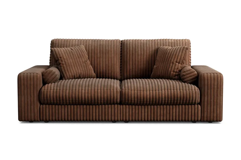 Adelsö by Gynning 3-seter Dyp Sofa i Manchester, Mørkebrun