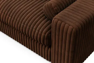 Adelsö by Gynning 3-seter Dyp Sofa i Manchester - Mørkebrun - Møbler - Sofaer - 3 seter sofa