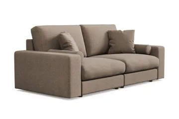 Adelsö by Gynning 3-seter Dyp Sofa i stoff - Brun - Møbler - Sofaer - 3 seter sofa
