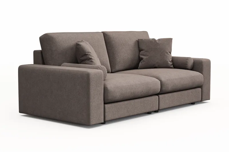 Adelsö by Gynning 3-seter Dyp Sofa i stoff - Brun - Møbler - Sofaer - 3 seter sofa