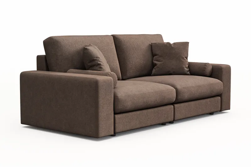 Adelsö by Gynning 3-seter Dyp Sofa i stoff - Brun - Møbler - Sofaer - 3 seter sofa