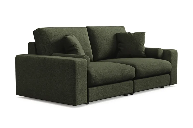 Adelsö by Gynning 3-seter Dyp Sofa i stoff - Grön - Møbler - Sofaer - 3 seter sofa