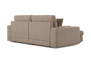 Adelsö by Gynning 3-seter Vendbar L-formet Dyp Divansofa i stoff - Brun - Møbler - Sofaer - Sofaer med sjeselong - 3 seters sofa med divan