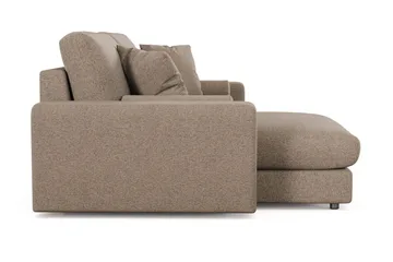 Adelsö by Gynning 3-seter Vendbar L-formet Dyp Divansofa i stoff - Brun - Møbler - Sofaer - Sofaer med sjeselong - 3 seters sofa med divan