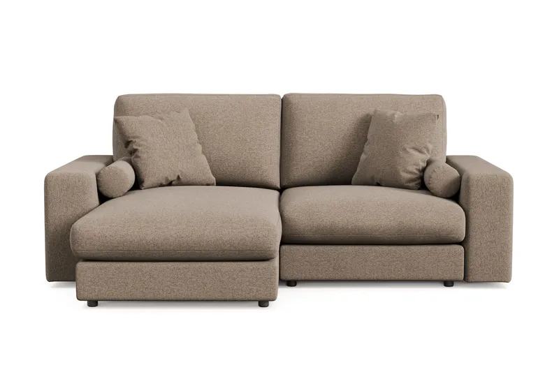 Adelsö by Gynning 3-seter Vendbar L-formet Dyp Divansofa i stoff - Brun - Møbler - Sofaer - Sofaer med sjeselong - 3 seters sofa med divan