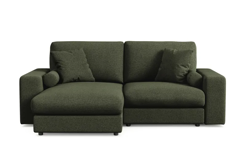 Adelsö by Gynning 3-seter Vendbar L-formet Dyp Divansofa i stoff - Grön - Møbler - Sofaer - Sofaer med sjeselong - 3 seters sofa med divan