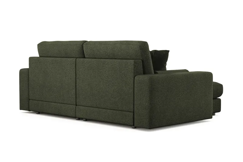 Adelsö by Gynning 3-seter Vendbar L-formet Dyp Divansofa i stoff - Grön - Møbler - Sofaer - Sofaer med sjeselong - 3 seters sofa med divan