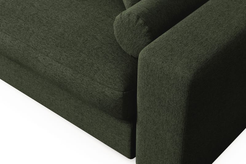 Adelsö by Gynning 3-seter Vendbar L-formet Dyp Divansofa i stoff - Grön - Møbler - Sofaer - Sofaer med sjeselong - 3 seters sofa med divan