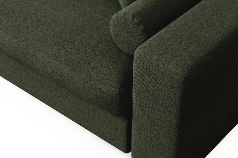 Adelsö by Gynning 3-seter Vendbar L-formet Dyp Divansofa i stoff - Grön - Møbler - Sofaer - Sofaer med sjeselong - 3 seters sofa med divan