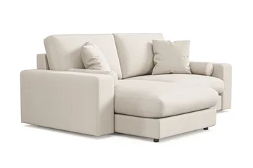 Adelsö by Gynning 3-seter Vendbar L-formet Dyp Divansofa i stoff - Lys beige - Møbler - Sofaer - Sofaer med sjeselong - 3 seters sofa med divan