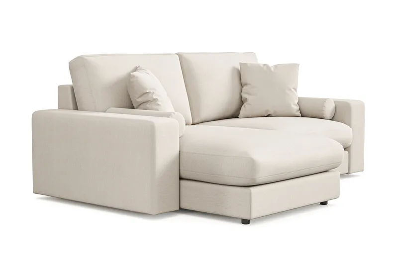Adelsö by Gynning 3-seter Vendbar L-formet Dyp Divansofa i stoff - Lys beige - Møbler - Sofaer - Sofaer med sjeselong - 3 seters sofa med divan