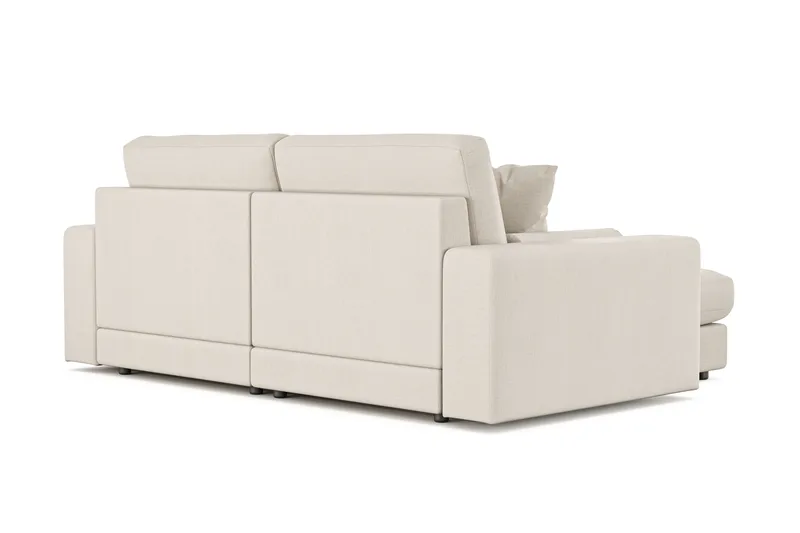Adelsö by Gynning 3-seter Vendbar L-formet Dyp Divansofa i stoff - Lys beige - Møbler - Sofaer - Sofaer med sjeselong - 3 seters sofa med divan