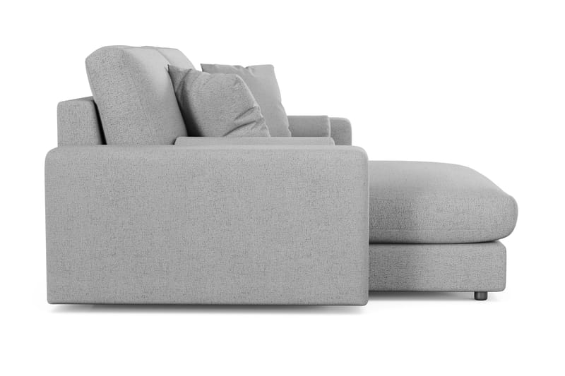 Adelsö by Gynning 3-seter Vendbar L-formet Dyp Divansofa i stoff - Lysegrå - Møbler - Sofaer - Sofaer med sjeselong - 3 seters sofa med divan