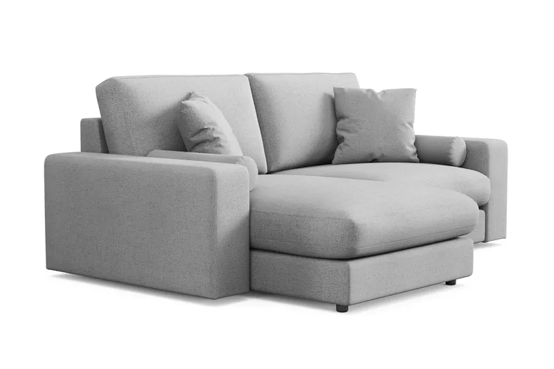 Adelsö by Gynning 3-seter Vendbar L-formet Dyp Divansofa i stoff - Lysegrå - Møbler - Sofaer - Sofaer med sjeselong - 3 seters sofa med divan