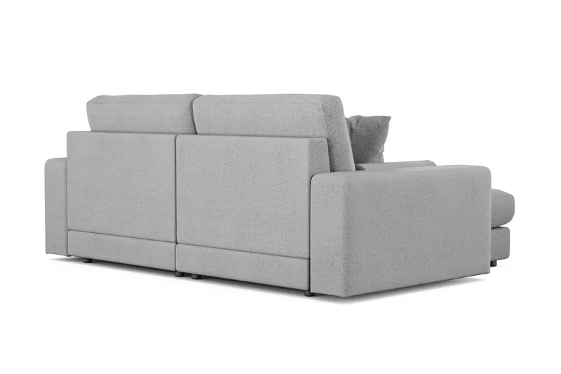 Adelsö by Gynning 3-seter Vendbar L-formet Dyp Divansofa i stoff - Lysegrå - Møbler - Sofaer - Sofaer med sjeselong - 3 seters sofa med divan