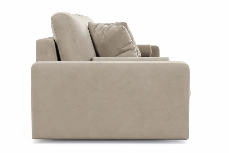 Adelsö by Gynning 4-seter Dyp Sofa i fløyel - Beige - Møbler - Sofaer - 4 seter sofa