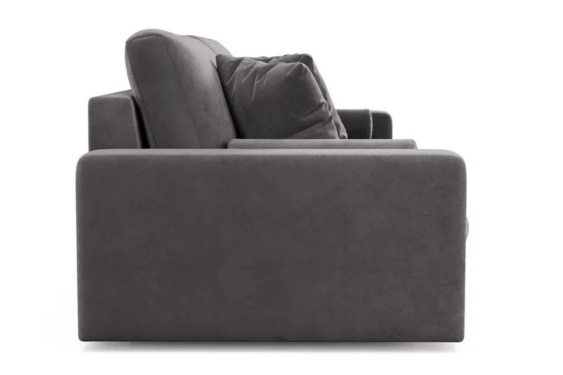Adelsö by Gynning 4-seter Dyp Sofa i fløyel - Mørkegrå - Møbler - Sofaer - 4 seter sofa