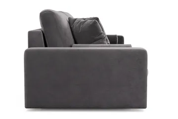 Adelsö by Gynning 4-seter Dyp Sofa i fløyel - Mørkegrå - Møbler - Sofaer - 4 seter sofa