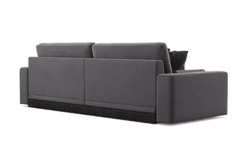 Adelsö by Gynning 4-seter Dyp Sofa i fløyel - Mørkegrå - Møbler - Sofaer - 4 seter sofa