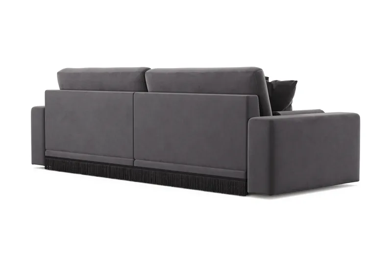 Adelsö by Gynning 4-seter Dyp Sofa i fløyel - Mørkegrå - Møbler - Sofaer - 4 seter sofa